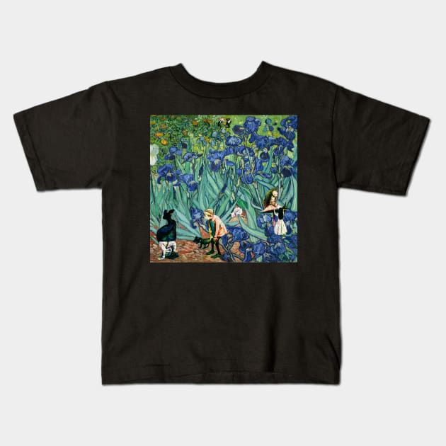 Vincent Van Gogh Down the Rabbit Hole Kids T-Shirt by RetroSalt